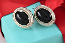 Load image into Gallery viewer, Tiffany &amp; Co. Paloma Picasso Silver Vintage Onyx Clip on Earrings
