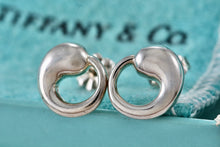 Load image into Gallery viewer, Tiffany &amp; Co. Elsa Peretti Silver Eternal Circle Stud Earrings
