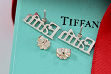 Load image into Gallery viewer, Tiffany &amp; Co. Silver Faith Earrings Rare
