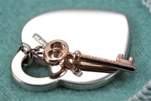 Load image into Gallery viewer, Please Return to Tiffany Silver Heart &amp; Mini Rubedo Key Charm Pendant
