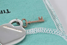 Load image into Gallery viewer, Please Return to Tiffany Silver Heart &amp; Mini Rubedo Key Charm Pendant
