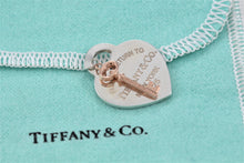 Load image into Gallery viewer, Please Return to Tiffany Silver Heart &amp; Mini Rubedo Key Charm Pendant
