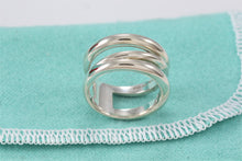 Load image into Gallery viewer, Tiffany &amp; Co. Silver Diagonal Wide Band Ring
