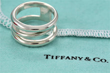 Load image into Gallery viewer, Tiffany &amp; Co. Silver Diagonal Wide Band Ring
