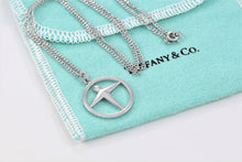 Load image into Gallery viewer, Tiffany &amp; Co. Silver Manpower Pendant 18&quot; Necklace
