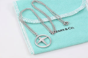 Tiffany & Co. Silver Manpower Pendant 18" Necklace