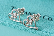 Load image into Gallery viewer, Tiffany &amp; Co. Paloma Picasso Venezia Silver Heart Stud Earrings
