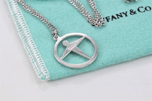 Load image into Gallery viewer, Tiffany &amp; Co. Silver Manpower Pendant 18&quot; Necklace
