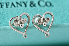 Load image into Gallery viewer, Tiffany &amp; Co. Paloma Picasso Venezia Silver Heart Stud Earrings
