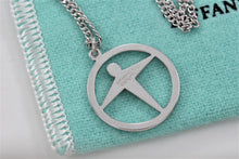 Load image into Gallery viewer, Tiffany &amp; Co. Silver Manpower Pendant 18&quot; Necklace
