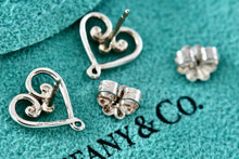 Load image into Gallery viewer, Tiffany &amp; Co. Paloma Picasso Venezia Silver Heart Stud Earrings
