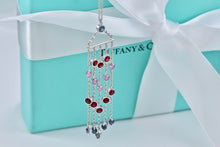 Load image into Gallery viewer, Tiffany &amp; Co. 18K White Gold Gemstone Chandelier Drop 16&quot; Necklace
