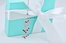 Load image into Gallery viewer, Tiffany &amp; Co. 18K White Gold Gemstone Chandelier Drop 16&quot; Necklace
