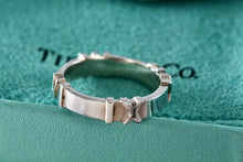 Load image into Gallery viewer, Tiffany &amp; Co. Atlas Pinstripe Silver Narrow Band Stacking Ring Size 6.5
