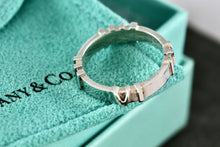 Load image into Gallery viewer, Tiffany &amp; Co. Atlas Pinstripe Silver Narrow Band Stacking Ring Size 6.5
