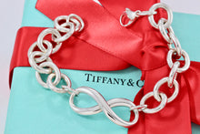 Load image into Gallery viewer, Tiffany &amp; Co. Infinity Silver Large Heavy Link Bracelet
