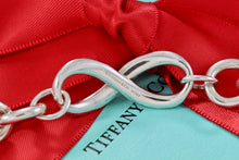 Load image into Gallery viewer, Tiffany &amp; Co. Infinity Silver Large Heavy Link Bracelet

