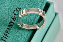 Load image into Gallery viewer, Tiffany &amp; Co. Atlas Pinstripe Silver Narrow Band Stacking Ring Size 6.5
