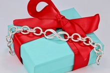 Load image into Gallery viewer, Tiffany &amp; Co. Infinity Silver Large Heavy Link Bracelet
