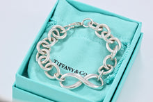 Load image into Gallery viewer, Tiffany &amp; Co. Infinity Silver Large Heavy Link Bracelet
