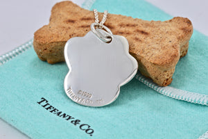 Tiffany & Co. Silver Dog paw Necklace 1999