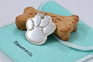 Tiffany & Co. Silver Dog paw Necklace 1999