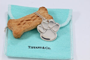 Tiffany & Co. Silver Dog paw Necklace 1999