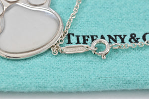 Tiffany & Co. Silver Dog paw Necklace 1999