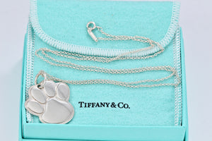 Tiffany & Co. Silver Dog paw Necklace 1999