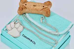 Tiffany & Co. Silver Dog paw Necklace 1999