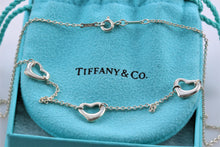 Load image into Gallery viewer, Tiffany &amp; Co. Elsa Peretti Silver Triple Open Heart Necklace
