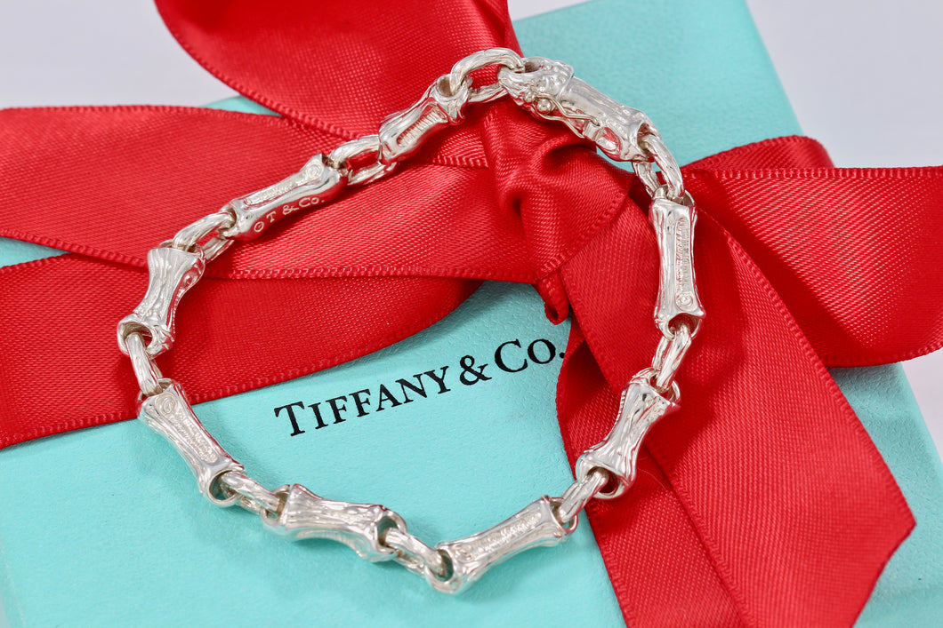 Tiffany & Co. Nature Silver Bamboo Link Bracelet