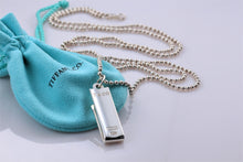 Load image into Gallery viewer, Tiffany &amp; Co. 1837 Silver Lanyard Pendant Beaded Chain Necklace
