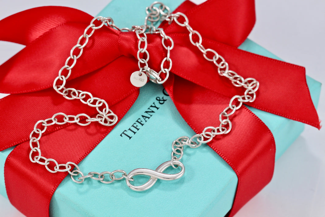 Tiffany & Co. Infinity Silver Link Necklace