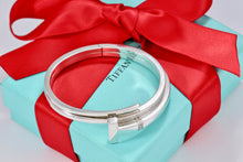 Load image into Gallery viewer, Tiffany &amp; Co. T Wrap Square Diamond Bangle Bracelet
