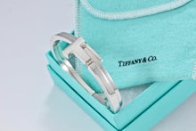 Load image into Gallery viewer, Tiffany &amp; Co. T Wrap Square Diamond Bangle Bracelet
