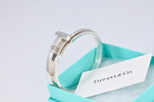 Load image into Gallery viewer, Tiffany &amp; Co. T Wrap Square Diamond Bangle Bracelet
