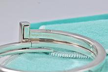 Load image into Gallery viewer, Tiffany &amp; Co. T Wrap Square Diamond Bangle Bracelet
