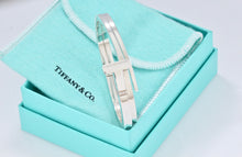 Load image into Gallery viewer, Tiffany &amp; Co. T Wrap Square Diamond Bangle Bracelet
