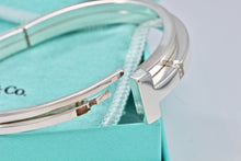 Load image into Gallery viewer, Tiffany &amp; Co. T Wrap Square Diamond Bangle Bracelet
