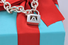 Load image into Gallery viewer, Tiffany &amp; Co. Silver Letter &quot;A&quot; Padlock Bracelet
