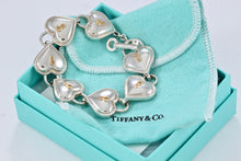 Load image into Gallery viewer, Tiffany &amp; Co. 18K Gold &amp; Silver Interlocking Heart Keyhole Padlocks Key Toggle Bracelet
