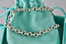 Load image into Gallery viewer, Tiffany &amp; Co. Silver Italy 5mm Link Clasp 7.5&quot; Bracelet
