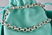 Load image into Gallery viewer, Tiffany &amp; Co. Silver Italy 5mm Link Clasp 7.5&quot; Bracelet
