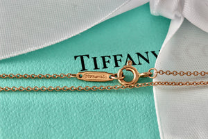 Tiffany & Co. Standard 18Kt. Rose Gold Replacement 16" Chain Necklace