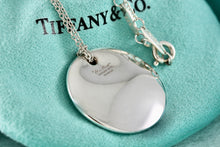 Load image into Gallery viewer, Tiffany &amp; Co. Elsa Peretti Silver Medium 24mm Circle Disc Pendant 16&quot; Necklace
