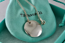 Load image into Gallery viewer, Tiffany &amp; Co. Elsa Peretti Silver Medium 24mm Circle Disc Pendant 16&quot; Necklace
