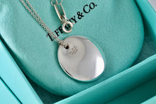 Load image into Gallery viewer, Tiffany &amp; Co. Elsa Peretti Silver Medium 24mm Circle Disc Pendant 16&quot; Necklace
