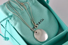 Load image into Gallery viewer, Tiffany &amp; Co. Elsa Peretti Silver Medium 24mm Circle Disc Pendant 16&quot; Necklace
