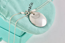 Load image into Gallery viewer, Tiffany &amp; Co. Elsa Peretti Silver Medium 24mm Circle Disc Pendant 16&quot; Necklace
